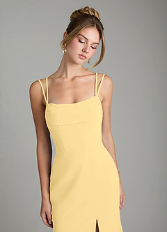 Azazie Egypt Bridesmaid Dresses Butter Sheath Sweetheart Neckline Chiffon Dress image3