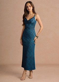 Robe Longue Marineblau Leah image3