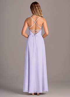 Azazie Mei Bridesmaid Dresses Lilac A-Line Chiffon Dress image6