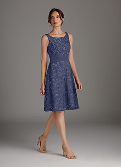 Azazie Beth Mother of the Bride Dresses Stormy A-Line Scoop Sequins Chiffon Dress image3