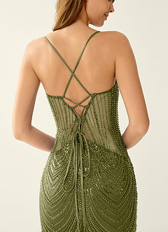 Magnolia Olive Mermaid Sequined embroidery Prom Dress image6