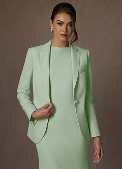 front Kennedy Dusty Sage Vestido estruturado com elastano