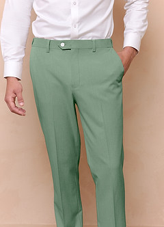 front James Matcha Structured Stretch Dress Pants