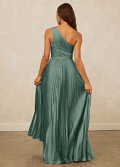 Christian Siriano Bridal for Azazie 1008 Brautjungfernkleider A-Linie One-Shoulder Stretch-Satin Kleid Eukalyptus image7