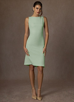 front Kennedy Dusty Sage Vestido estruturado com elastano