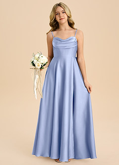 Azazie Bear Junior Ice A-Line Sweetheart Neckline Stretch Satin Dress image7