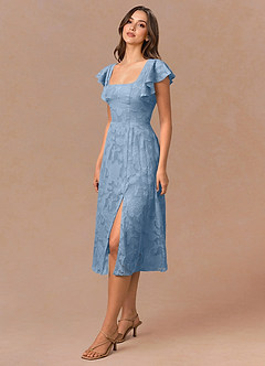 Talia Haze Blue Midi Dress image3