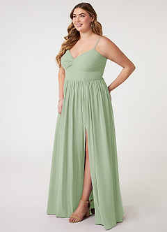 Dusty Sage Azazie Zeya Bridesmaid Dresses | Azazie