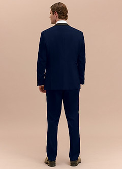 front Winston Marineblauw Smokingjas met sjaalkraag