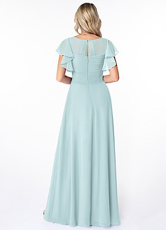 Azazie Lily Final Sale Empire Pleated Chiffon Floor-Length Dress image3