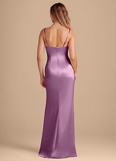 Azazie Camila Bridesmaid Dresses Wisteria Sheath Sweetheart Neckline Metallic Satin Dress image5