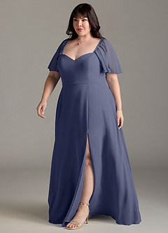 Azazie Chloe Bridesmaid Dresses Stormy A-Line Sweetheart Neckline Chiffon Dress image11