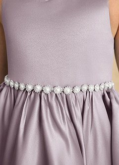 Azazie Julietta Robe Demoiselle D'honneur Fillette Robe Princesse en Tulle Convertible Crépuscule image10