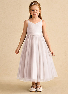 Azazie Patootie Flower Girl Dresses Rose Petal A-Line Spaghetti Strap Tulle Dress image1
