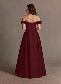 Maxi jurk Azazie Romance Wine image2