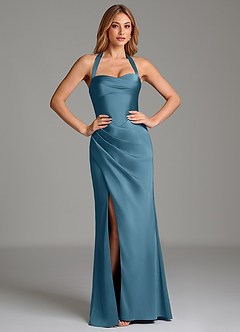 Azazie Serenity Bridesmaid Dresses Bermuda Mermaid Sweetheart Neckline Stretch Satin Dress image5