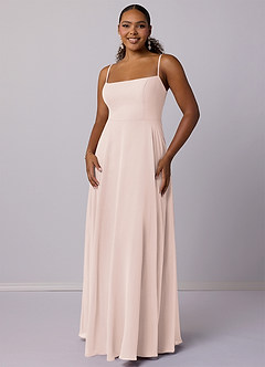 Barbie ♥ Azazie Final Sale Rose Petal A-Line Chiffon Dress image7