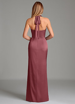 Azazie Serenity Bridesmaid Dresses Desert Rose Mermaid Sweetheart Neckline Stretch Satin Dress image6
