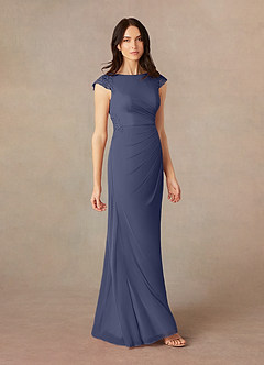 Azazie Janie Mother of the Bride Dresses Stormy Mermaid Lace Dress image2