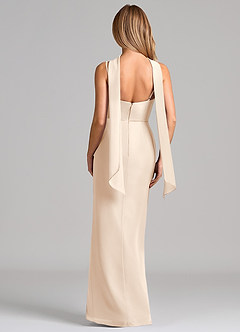 Azazie Calandra Suknie dla druhen Osłona Pofałdowany Szyfon Do ziemi Sukienka image2