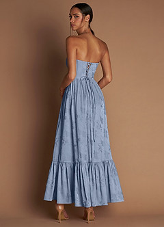 Floria Maxi Klänning Puderblå image2