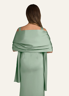 front Azazie Bijpassende Kleur Ierland Stretch Satijnen Sjaal