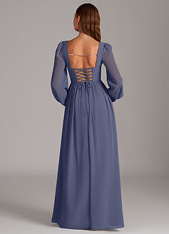 Azazie Maree Brautjungfernkleider A-Linie Korsett Chiffon Kleid Sturm image6