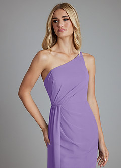 Azazie Sianni Sprzedaż ostateczna Osłona Jedno ramię Szyfon Do ziemi Sukienka image6