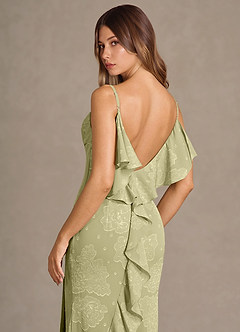 Vestido Celadón Largo Kalinda  image5