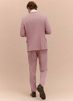 front James Dusty Rose Structured Stretch Suit