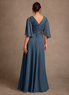 Azazie Tilda Mother of the Bride Dresses Neptune A-Line Lace Chiffon Dress image2
