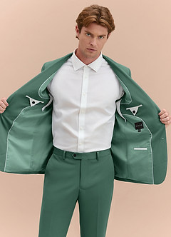 front James Eucalyptus Structured Stretch Suit Jacket