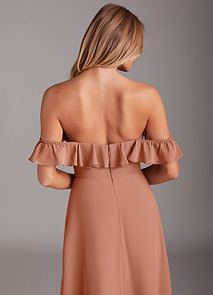 Azazie Lyra Bridesmaid Dresses MAI TAI A-Line Chiffon Convertible Dress image8