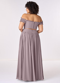 Barbie ♥ Azazie Bridesmaid Dresses Dusk A-Line Off the Shoulder Chiffon Convertible Dress image9