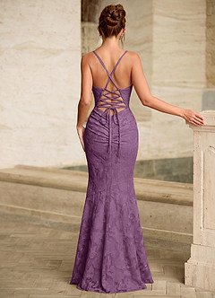 Leahenmo Glicinia Vestido de fiesta de jacquard con textura floral image2