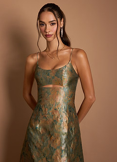 Dova Vintage Teal Maxi Dress image3