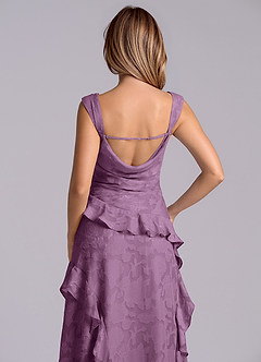 Azazie Sloane Bridesmaid Dresses Wisteria A-Line Sweetheart Neckline Floral Burnout Dress image7