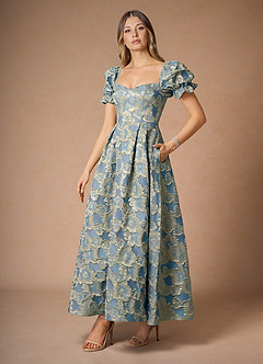 Amy Lake Blue Maxi Dress image3