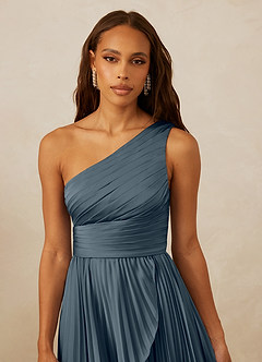 Christian Siriano Bridal for Azazie 1008 Brautjungfernkleider A-Linie One-Shoulder Stretch-Satin Kleid Zwielichtviolett image8