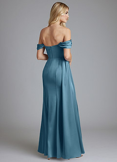 Azazie Amyra Bridesmaid Dresses Bermuda Mermaid Off the Shoulder Stretch Satin Convertible Dress image2