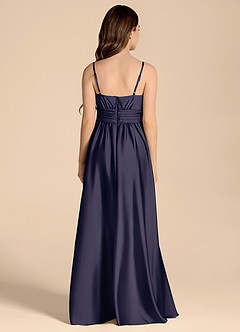 Azazie Catalina Junior Stormy A-Line Sweetheart Neckline Stretch Satin Dress image2