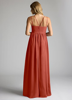 Azazie Emree Maternity Bridesmaid Dresses A-Line Chiffon Floor-Length Dress image4
