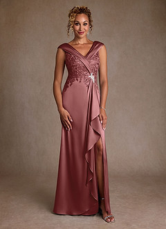 Azazie Santa Monica Kleider für die Brautmutter A-Linie Spitze Kleid Amethyst image3