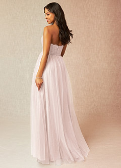 Azazie Roni Bridesmaid Dresses Rose Petal A-Line Sweetheart Neckline Tulle Convertible Dress image3