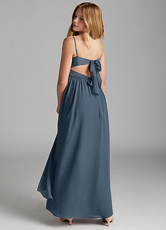 Azazie Zeya Junior Neptune A-Line Chiffon Dress image5