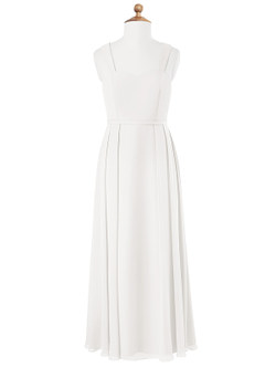 Azazie Simoan Junior Candy Pink A-Line Sweetheart Neckline Chiffon Dress image4