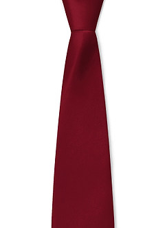front Boy's Matte Satin Neck Tie