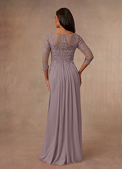 Azazie Calanthe Mother of the Bride Dresses Dusk A-Line Scoop Chiffon Dress image3