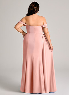 Azazie Amyra Vestidos de damas de honor Vestido de Rosetón de Gasa de Corte Recto Convertible con Vestidos sin tirantes image15