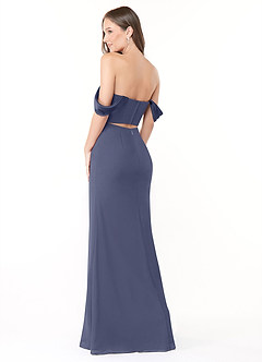 Azazie Lynnie Bridesmaid Dresses Stormy Mermaid Off the Shoulder Chiffon Convertible Dress image5
